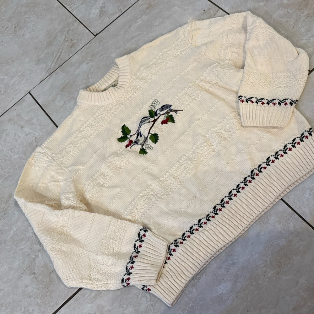 Cabela's Cream Knit Sweater Top - Picture 2 of 4